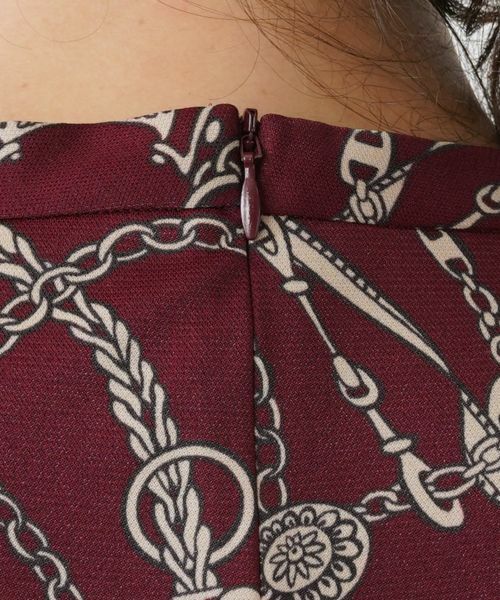 Leilian PLUS HOUSE / レリアンプラスハウス ドレス | アンティーク調プリントワンピース | 詳細4