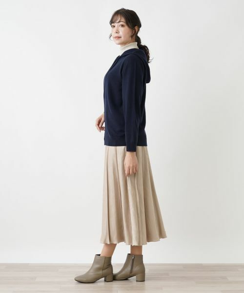 Leilian PLUS HOUSE / レリアンプラスハウス カーディガン・ボレロ | 【店舗人気】ニットパーカ【Leilian WHITE LABEL】 | 詳細2