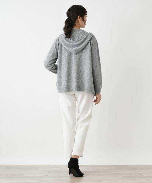 Leilian PLUS HOUSE / レリアンプラスハウス カーディガン・ボレロ | 【店舗人気】ニットパーカ【Leilian WHITE LABEL】 | 詳細6