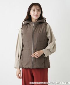 Leilian PLUS HOUSE / レリアンプラスハウス テーラードジャケット | 中わたフーディベスト【Leilian WHITE LABEL】