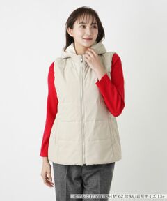 Leilian PLUS HOUSE / レリアンプラスハウス テーラードジャケット | 中わたフーディベスト【Leilian WHITE LABEL】