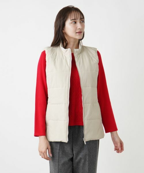 Leilian PLUS HOUSE / レリアンプラスハウス テーラードジャケット | 中わたフーディベスト【Leilian WHITE LABEL】 | 詳細10