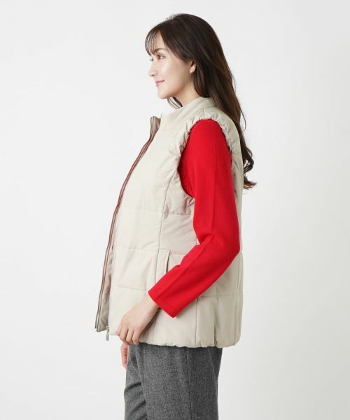 Leilian PLUS HOUSE / レリアンプラスハウス テーラードジャケット | 中わたフーディベスト【Leilian WHITE LABEL】 | 詳細11