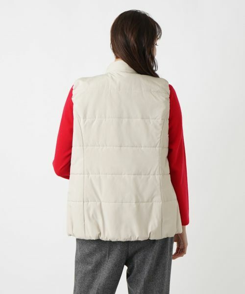 Leilian PLUS HOUSE / レリアンプラスハウス テーラードジャケット | 中わたフーディベスト【Leilian WHITE LABEL】 | 詳細12