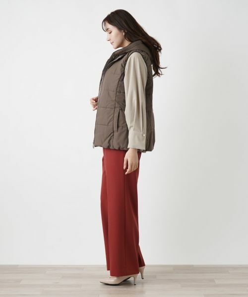 Leilian PLUS HOUSE / レリアンプラスハウス テーラードジャケット | 中わたフーディベスト【Leilian WHITE LABEL】 | 詳細2