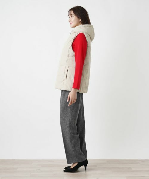 Leilian PLUS HOUSE / レリアンプラスハウス テーラードジャケット | 中わたフーディベスト【Leilian WHITE LABEL】 | 詳細5