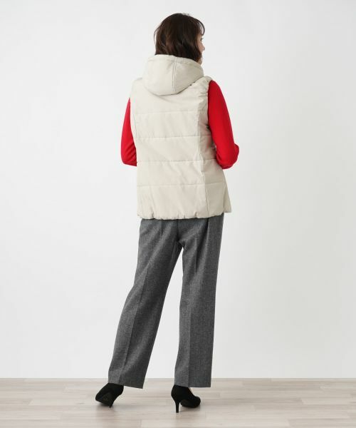 Leilian PLUS HOUSE / レリアンプラスハウス テーラードジャケット | 中わたフーディベスト【Leilian WHITE LABEL】 | 詳細6