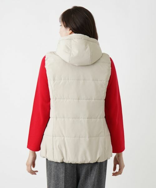 Leilian PLUS HOUSE / レリアンプラスハウス テーラードジャケット | 中わたフーディベスト【Leilian WHITE LABEL】 | 詳細9