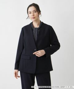 Leilian PLUS HOUSE / レリアンプラスハウス テーラードジャケット | ノーカラージャケット