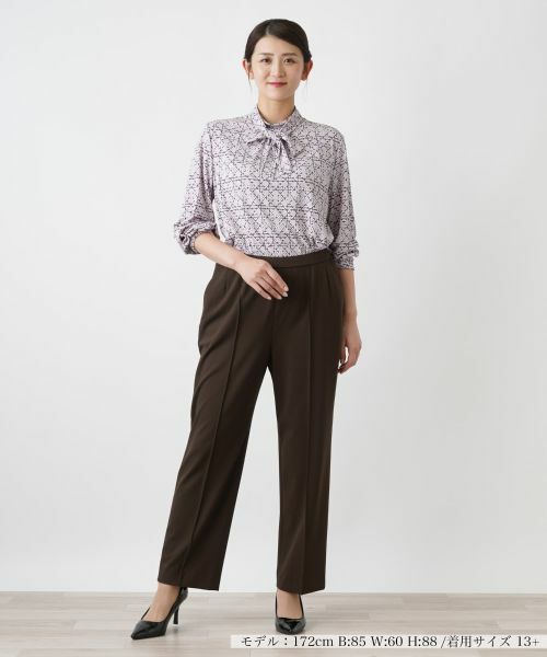 Leilian PLUS HOUSE / レリアンプラスハウス カットソー | ボウタイカットソー | 詳細1