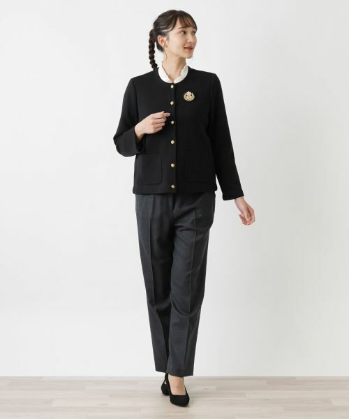 Leilian レリアン 日本製 高品質 カシミヤ100% ダブルジャケット 黒 美品 Leilian レリアン カシミヤ 100% ジャケット 黒 17+