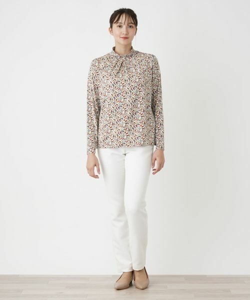 Leilian PLUS HOUSE / レリアンプラスハウス カットソー | ペイズリー柄ハイネックカットソー | 詳細11