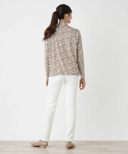 Leilian PLUS HOUSE / レリアンプラスハウス カットソー | ペイズリー柄ハイネックカットソー | 詳細13