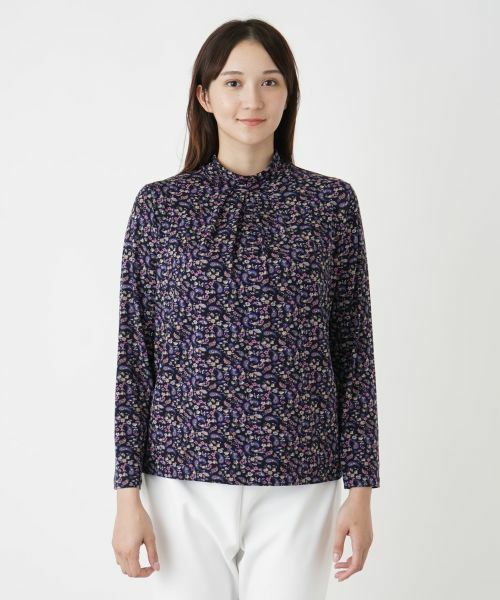 Leilian PLUS HOUSE / レリアンプラスハウス カットソー | ペイズリー柄ハイネックカットソー | 詳細4