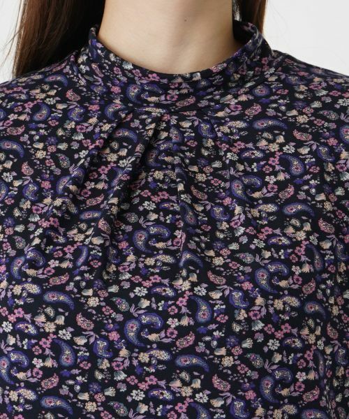 Leilian PLUS HOUSE / レリアンプラスハウス カットソー | ペイズリー柄ハイネックカットソー | 詳細7