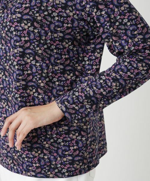 Leilian PLUS HOUSE / レリアンプラスハウス カットソー | ペイズリー柄ハイネックカットソー | 詳細9