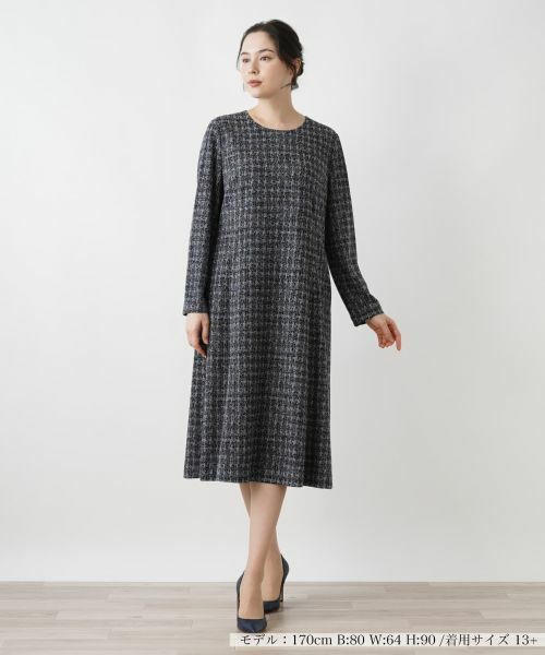 Leilian PLUS HOUSE / レリアンプラスハウス ドレス | 【店舗人気】洗えるワンピース【Leilian WHITE LABEL】 | 詳細1