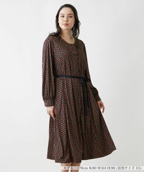 Leilian PLUS HOUSE/レリアンプラスハウス ワンピース ネイビー 13+