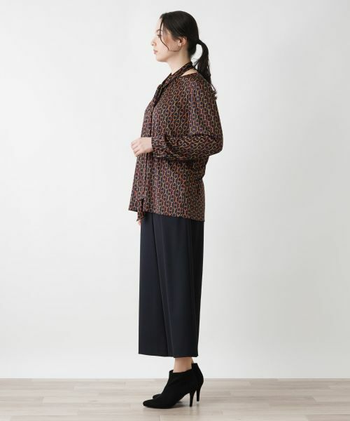 Leilian PLUS HOUSE / レリアンプラスハウス カットソー | チェーン柄プルオーバーカットソー | 詳細2