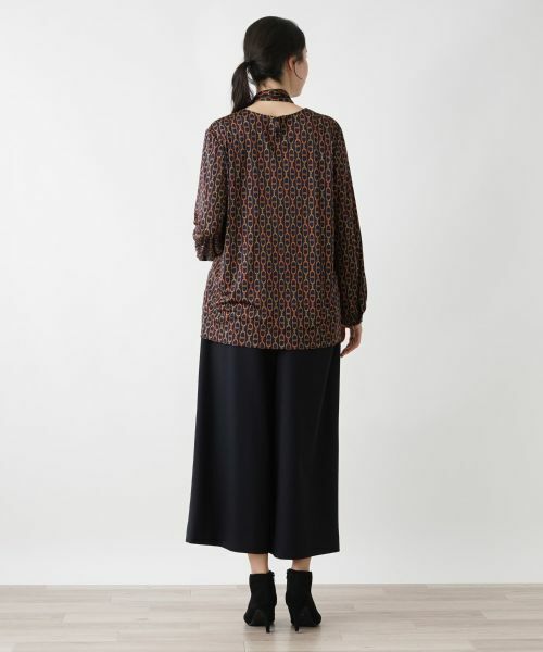 Leilian PLUS HOUSE / レリアンプラスハウス カットソー | チェーン柄プルオーバーカットソー | 詳細3