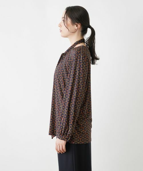 Leilian PLUS HOUSE / レリアンプラスハウス カットソー | チェーン柄プルオーバーカットソー | 詳細6