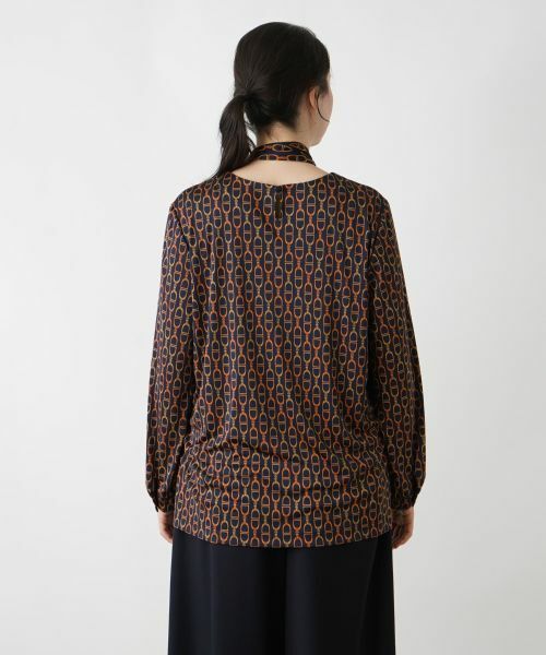 Leilian PLUS HOUSE / レリアンプラスハウス カットソー | チェーン柄プルオーバーカットソー | 詳細7