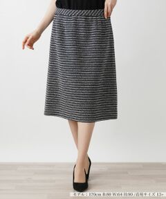 Leilian PLUS HOUSE / レリアンプラスハウス ミニ・ひざ丈スカート | ツイードスカート【セミフォーマル】【プラス企画】