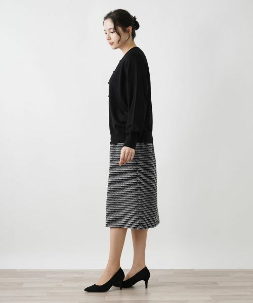 Leilian PLUS HOUSE / レリアンプラスハウス ミニ・ひざ丈スカート | ツイードスカート【セミフォーマル】【プラス企画】 | 詳細2