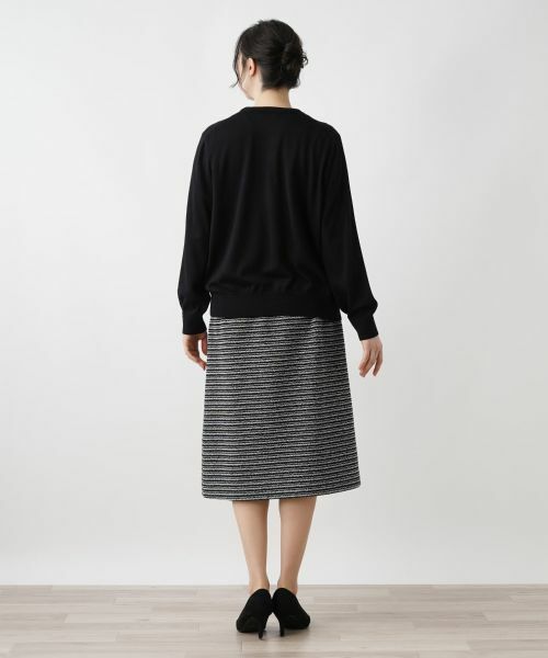 Leilian PLUS HOUSE / レリアンプラスハウス ミニ・ひざ丈スカート | ツイードスカート【セミフォーマル】【プラス企画】 | 詳細3