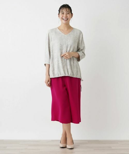 Leilian PLUS HOUSE / レリアンプラスハウス シャツ・ブラウス | 七分袖プルオーバーブラウス【BOURGE】 | 詳細3