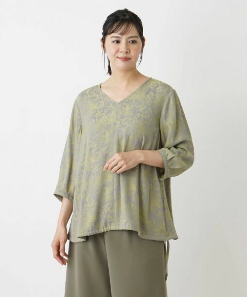 Leilian PLUS HOUSE / レリアンプラスハウス シャツ・ブラウス | 七分袖プルオーバーブラウス【BOURGE】 | 詳細9