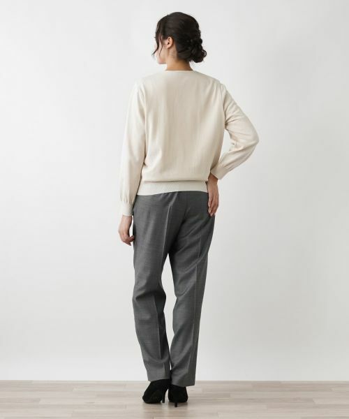 Leilian PLUS HOUSE / レリアンプラスハウス カーディガン・ボレロ | ボタニカルレースカーディガン | 詳細3