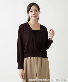 Leilian PLUS HOUSE / レリアンプラスハウス ニット・セーター | カシュクールセーター