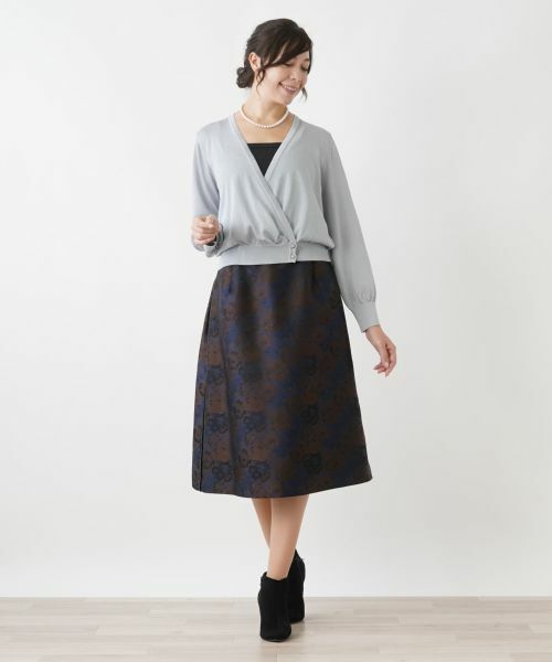 Leilian PLUS HOUSE / レリアンプラスハウス ニット・セーター | カシュクールセーター | 詳細1