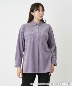 Leilian PLUS HOUSE / レリアンプラスハウス シャツ・ブラウス | コーデュロイブラウス【プラス企画】