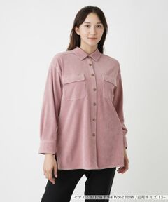 Leilian PLUS HOUSE / レリアンプラスハウス シャツ・ブラウス | コーデュロイブラウス【プラス企画】