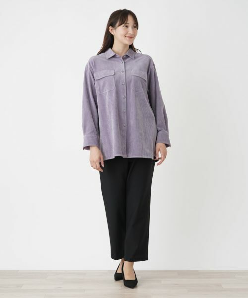 Leilian PLUS HOUSE / レリアンプラスハウス シャツ・ブラウス | コーデュロイブラウス【プラス企画】 | 詳細1