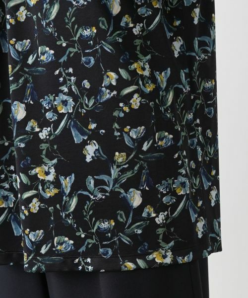 Leilian PLUS HOUSE / レリアンプラスハウス カットソー | ボタニカル柄チュニック丈カットソー【プラス企画】 | 詳細13
