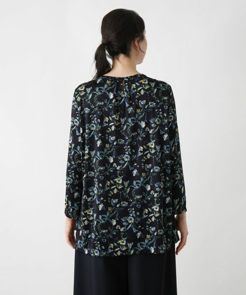 Leilian PLUS HOUSE / レリアンプラスハウス カットソー | ボタニカル柄チュニック丈カットソー【プラス企画】 | 詳細9