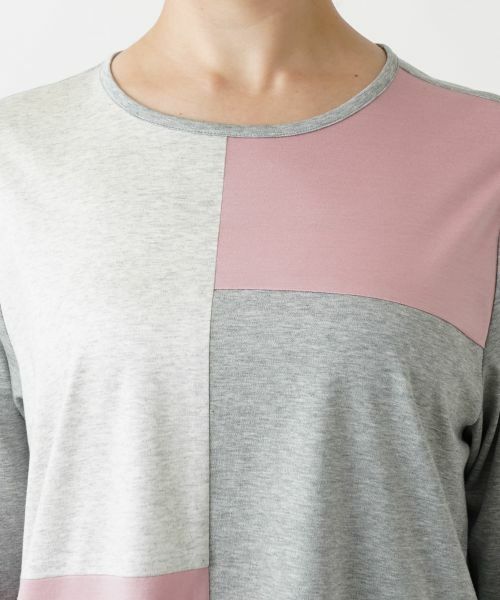 Leilian PLUS HOUSE / レリアンプラスハウス カットソー | マルチブロックカットソー【プラス企画】 | 詳細10