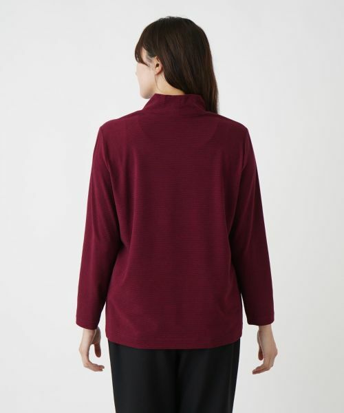 Leilian PLUS HOUSE / レリアンプラスハウス カットソー | 【店舗人気】ハイネックボーダーカットソー【プラス企画】 | 詳細12