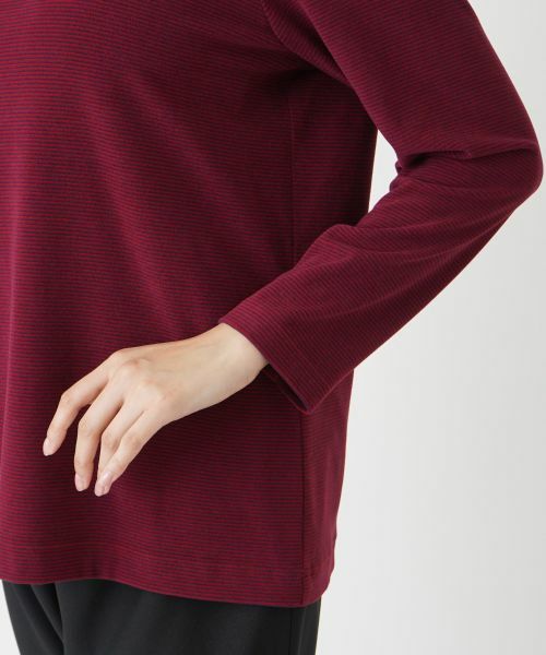 Leilian PLUS HOUSE / レリアンプラスハウス カットソー | 【店舗人気】ハイネックボーダーカットソー【プラス企画】 | 詳細15