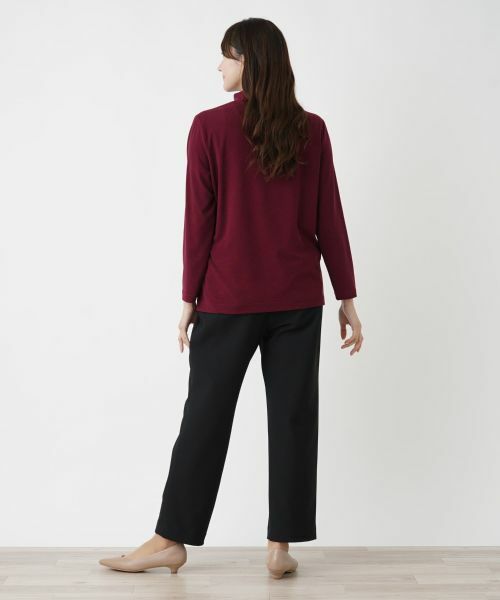 Leilian PLUS HOUSE / レリアンプラスハウス カットソー | 【店舗人気】ハイネックボーダーカットソー【プラス企画】 | 詳細9