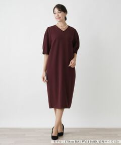 Leilian PLUS HOUSE / レリアンプラスハウス ドレス | ワンピース【Leilian WHITE LABEL】【BOURGE】