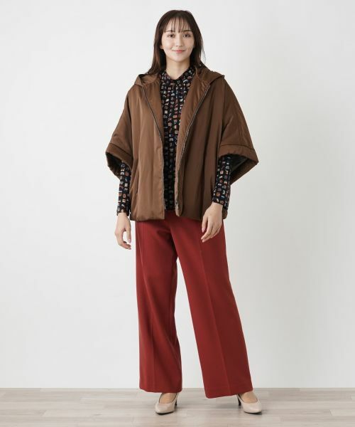 Leilian PLUS HOUSE / レリアンプラスハウス その他アウター | フーデッドショートコート | 詳細1