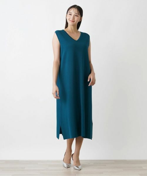 Leilian PLUS HOUSE / レリアンプラスハウス ドレス | ノースリーブロングワンピース | 詳細12