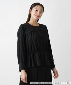 Leilian PLUS HOUSE / レリアンプラスハウス シャツ・ブラウス | ノーカラーブラウス【BOURGE】