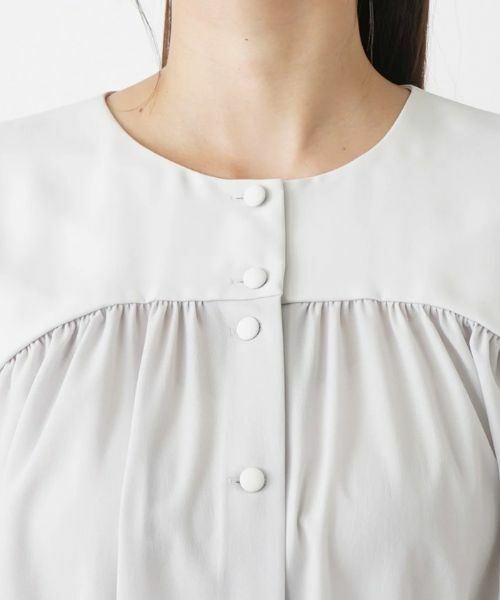 Leilian PLUS HOUSE / レリアンプラスハウス シャツ・ブラウス | ノーカラーブラウス【BOURGE】 | 詳細10