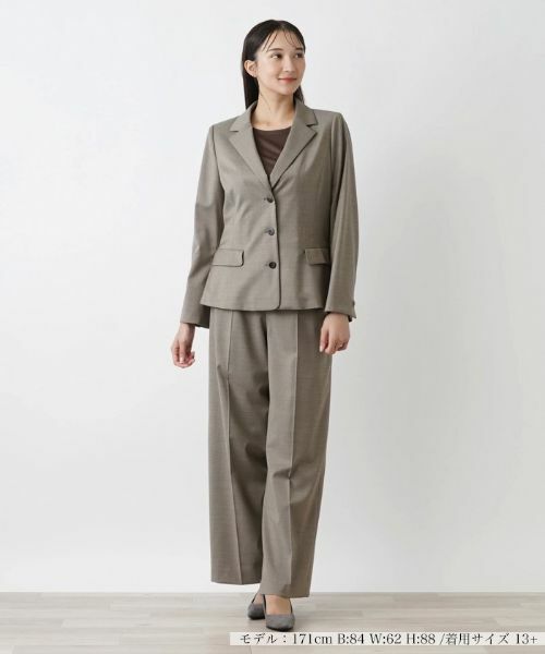 Leilian PLUS HOUSE / レリアンプラスハウス テーラードジャケット | バックペプラムブレザー | 詳細4