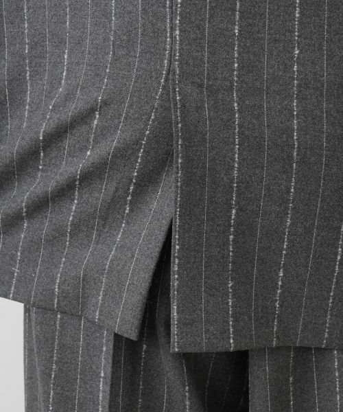 Leilian PLUS HOUSE / レリアンプラスハウス テーラードジャケット | ピンストライプノーカラージャケット | 詳細12
